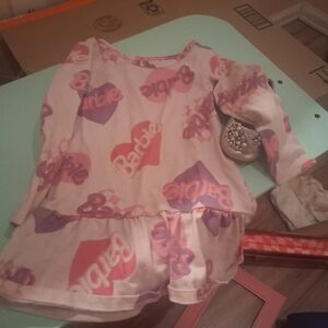 Barbie Pink and Purple Casual Kids Dress